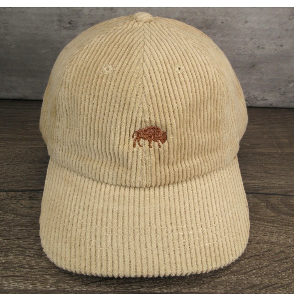 Weld Corduroy Hat Cap Mens Strap Back Beige Bison Animal Gorpcore Outdoor